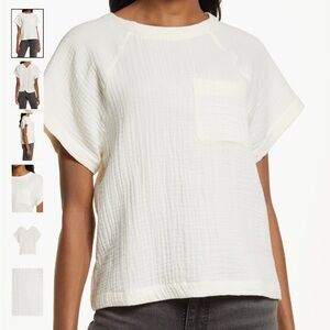 Madewell Asha Cotton Gauze Blouse